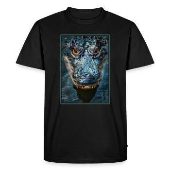 Crocodiles Crocodile - T-shirt Premium bio Homme - noir - Devant - Nico (187cm)