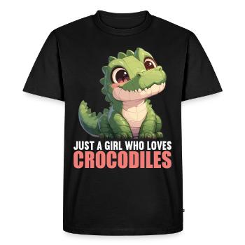 Crocodiles Crocodile - T-shirt Premium bio Homme - noir - Devant - Nico (187cm)