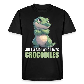 Crocodiles Crocodile - T-shirt Premium bio Homme - noir - Devant - Nico (187cm)