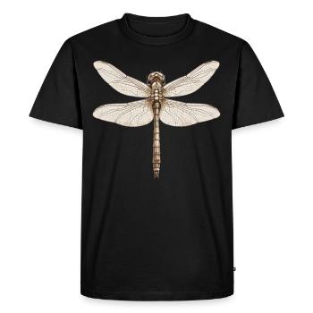 Libellules Libellule - T-shirt Premium bio Homme - noir - Devant - Nico (187cm)