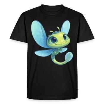 Libellules Libellule - T-shirt Premium bio Homme - noir - Devant - Nico (187cm)
