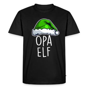 Opa Elf - Männer Premium Bio T-Shirt - Schwarz - Vorne - Nico (187cm)