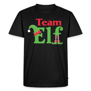 Équipe Elfe Onze Elfes Elfes Noël Onze Noël - T-shirt Premium bio Homme - noir - Devant - Nico (187cm)