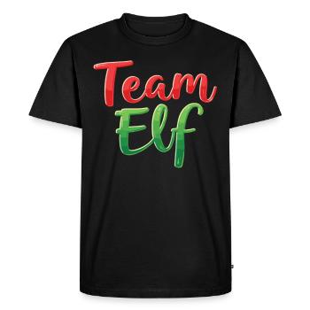 Équipe Elfe Onze Elfes Elfes Noël Onze Noël - T-shirt Premium bio Homme - noir - Devant - Nico (187cm)