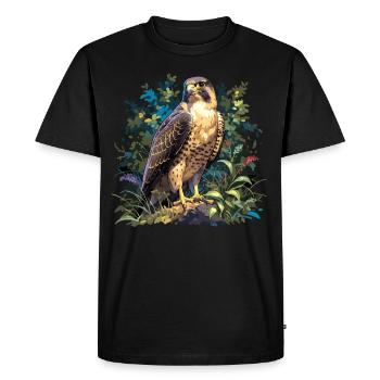 Falcon Falcon - Men's Premium Organic T-Shirt - black - Front - Nico (187cm)
