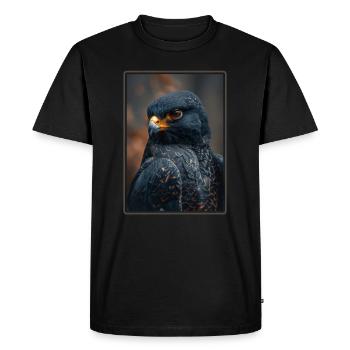 Faucon Faucon - T-shirt Premium bio Homme - noir - Devant - Nico (187cm)