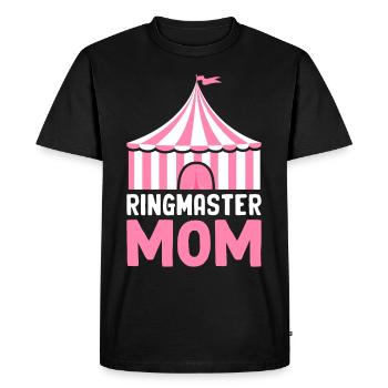 Maître de piste Maman Cirque Fête Carnaval - T-shirt Premium bio Homme - noir - Devant - Nico (187cm)