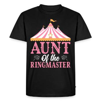 Tante du maître de piste Cirque Fête Carnaval - T-shirt Premium bio Homme - noir - Devant - Nico (187cm)