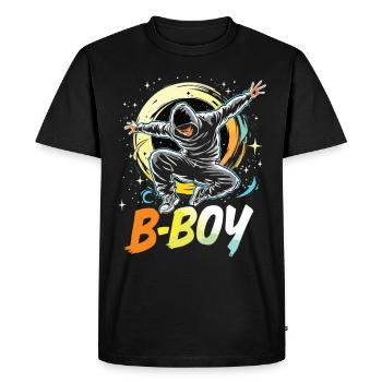 B-Boy Breakdance Breakdancer Hip Hop urbain - T-shirt Premium bio Homme - noir - Devant - Nico (187cm)