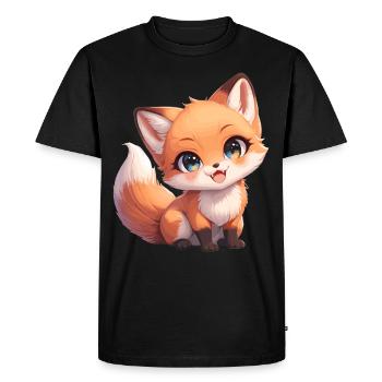 Renards Renard - T-shirt Premium bio Homme - noir - Devant - Nico (187cm)