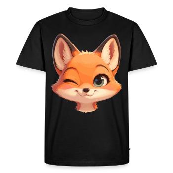 Renards Renard - T-shirt Premium bio Homme - noir - Devant - Nico (187cm)