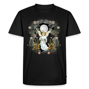 Angel spiritual fairy tale fairy tale character protector - Men's Premium Organic T-Shirt - black - Front - Nico (187cm)