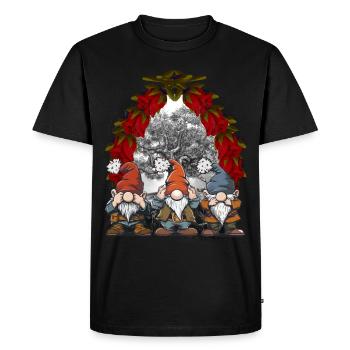 Noël Conte de fées Conte de fées Personnage Nains - T-shirt Premium bio Homme - noir - Devant - Nico (187cm)