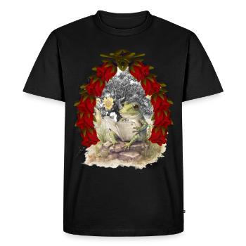 grenouille grenouilles conte de fées conte de fées personnage Noël - T-shirt Premium bio Homme - noir - Devant - Nico (187cm)