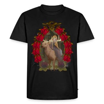 Christmas Christmas Fairy Tale Children Child - Men's Premium Organic T-Shirt - black - Front - Nico (187cm)