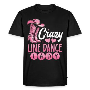 Line Dance, Country Music, Cowboy, Line Dance - Men's Premium Organic T-Shirt - black - Front - Nico (187cm)