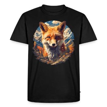 Renards Renard - T-shirt Premium bio Homme - noir - Devant - Nico (187cm)