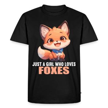 Renards Renard - T-shirt Premium bio Homme - noir - Devant - Nico (187cm)