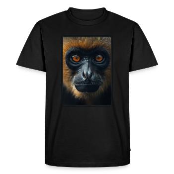 Gibbons Gibbon - Men's Premium Organic T-Shirt - black - Front - Nico (187cm)