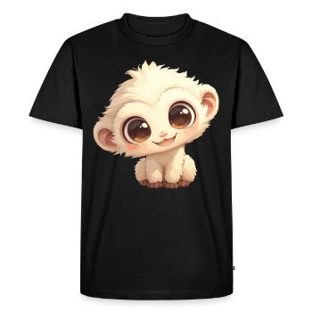Gibbons Gibbon - Men's Premium Organic T-Shirt - black - Front - Nico (187cm)