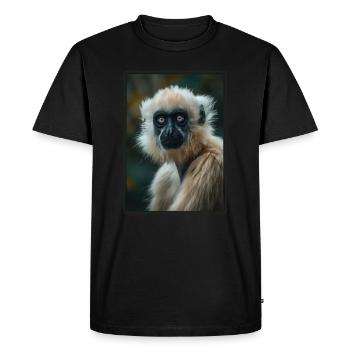 Gibbons Gibbon - Men's Premium Organic T-Shirt - black - Front - Nico (187cm)