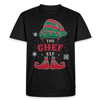Elf Tenue de Noël Noël en famille - T-shirt Premium bio Homme - noir - Devant - Nico (187cm)