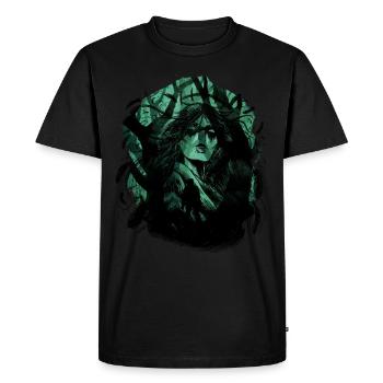 Nature Forest Shaman Shaman Nature Lovers - Men's Premium Organic T-Shirt - black - Front - Nico (187cm)