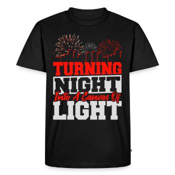 Pyrotechnicien Pétard Pyro Crew - T-shirt Premium bio Homme - noir - Devant - Nico (187cm)