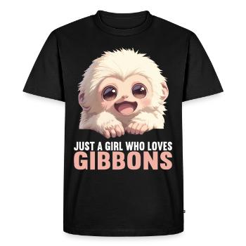 Gibbons Gibbon - Men's Premium Organic T-Shirt - black - Front - Nico (187cm)