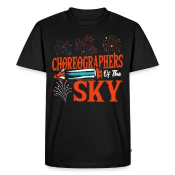 Fireworks Fire Marshal Pyro Crew - Men's Premium Organic T-Shirt - black - Front - Nico (187cm)