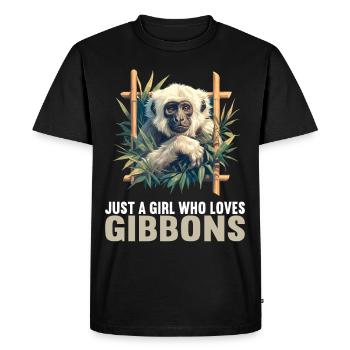 Gibbons Gibbon - Men's Premium Organic T-Shirt - black - Front - Nico (187cm)
