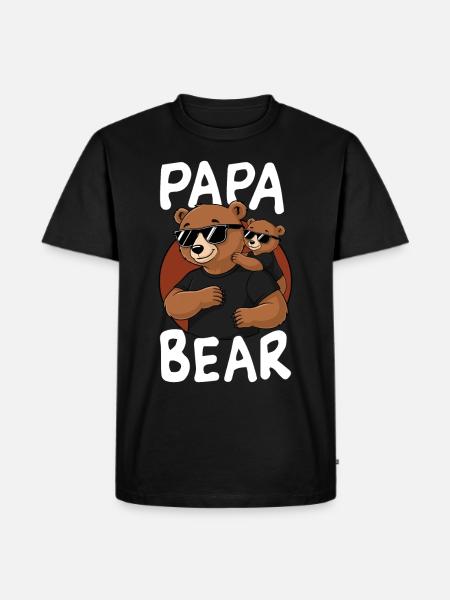 Papa Bear - Men's Premium Organic T-Shirt - black