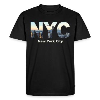 NYC New York – New York City Skyline New York - Men's Premium Organic T-Shirt - black - Front - Nico (187cm)