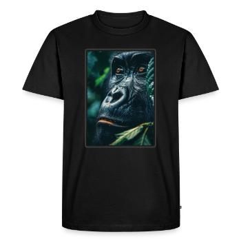 Gorilles Gorilles - T-shirt Premium bio Homme - noir - Devant - Nico (187cm)