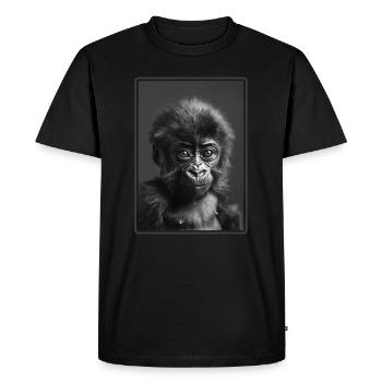 Gorilles Gorilles - T-shirt Premium bio Homme - noir - Devant - Nico (187cm)