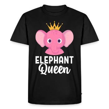Elephant Queen Elephant Mom - Men's Premium Organic T-Shirt - black - Front - Nico (187cm)