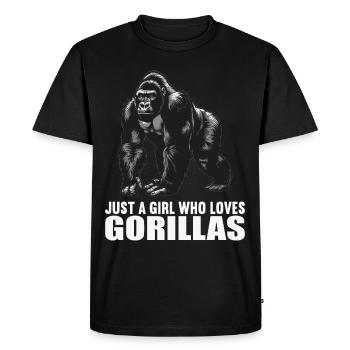 Gorilles Gorilles - T-shirt Premium bio Homme - noir - Devant - Nico (187cm)