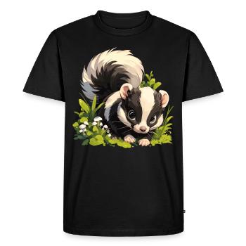 Mouffettes Mouffette - T-shirt Premium bio Homme - noir - Devant - Nico (187cm)