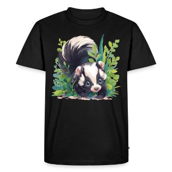 Mouffettes Mouffette - T-shirt Premium bio Homme - noir - Devant - Nico (187cm)