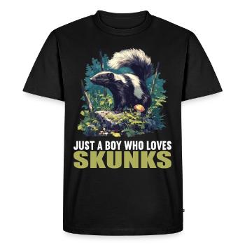 Mouffettes Mouffette - T-shirt Premium bio Homme - noir - Devant - Nico (187cm)