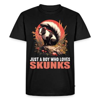 Mouffettes Mouffette - T-shirt Premium bio Homme - noir - Devant - Nico (187cm)