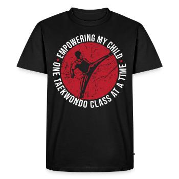 Tae Kwon Do Taekwon-Do Coups de pied Taekwondo Parents - T-shirt Premium bio Homme - noir - Devant - Nico (187cm)
