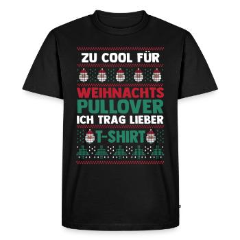 Père Noël Noël laid Noël - T-shirt Premium bio Homme - noir - Devant - Nico (187cm)
