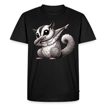 Kurzkopfgleitbeutler, Sugar Glider, Dabbing - Men's Premium Organic T-Shirt - black - Front - Nico (187cm)
