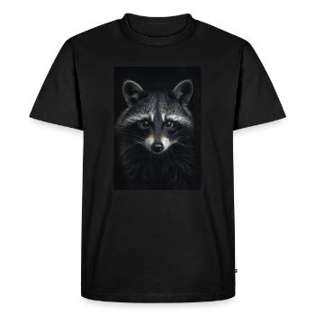 Ratons laveurs Raton laveur - T-shirt Premium bio Homme - noir - Devant - Nico (187cm)