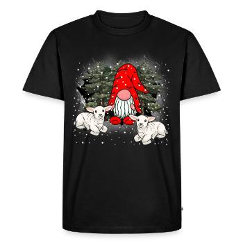Conte de fées d’hiver nain nains personnage de conte de fées Noël - T-shirt Premium bio Homme - noir - Devant - Nico (187cm)