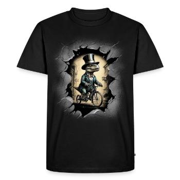 Crocodile Reptiles Reptile Crocodiles - Men's Premium Organic T-Shirt - black - Front - Nico (187cm)
