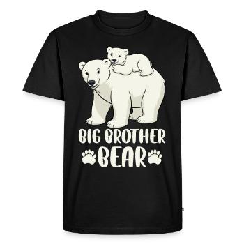 Big Brother Bear - Men's Premium Organic T-Shirt - black - Front - Nico (187cm)