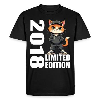 Limited Edition 2018 Birthday 2018 Born - Men's Premium Organic T-Shirt - black - Front - Nico (187cm)