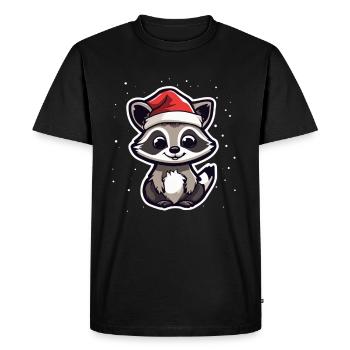 Noël - T-shirt Premium bio Homme - noir - Devant - Nico (187cm)